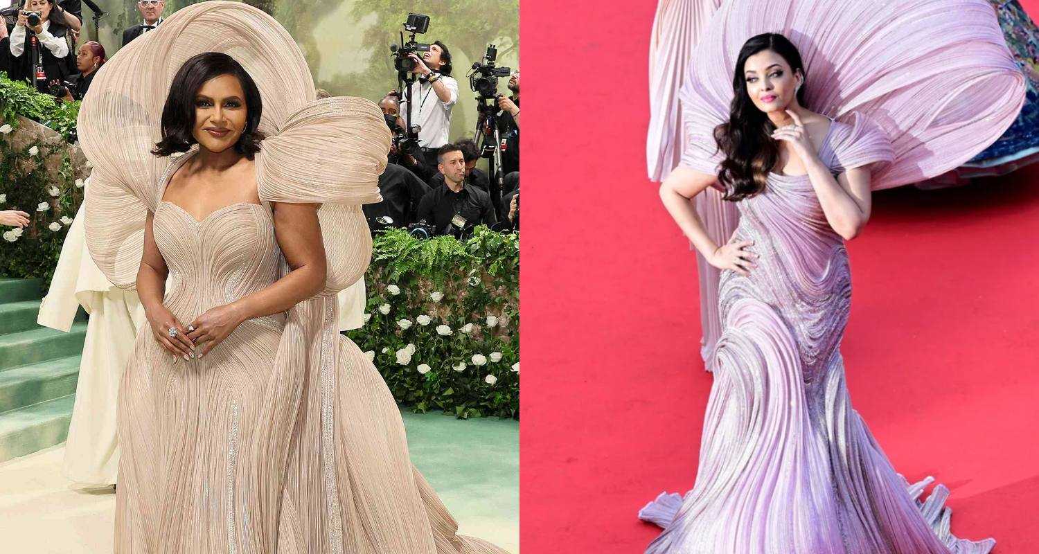 Mindy Kaling's Gaurav Gupta gown at the Met Gala is giving Aishwarya Rai Bachchan!