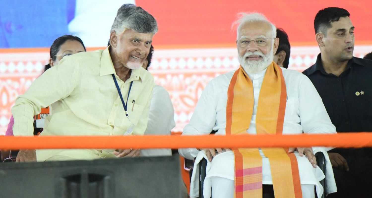 PM Narendra Modi with N Chandrababu Naidu 