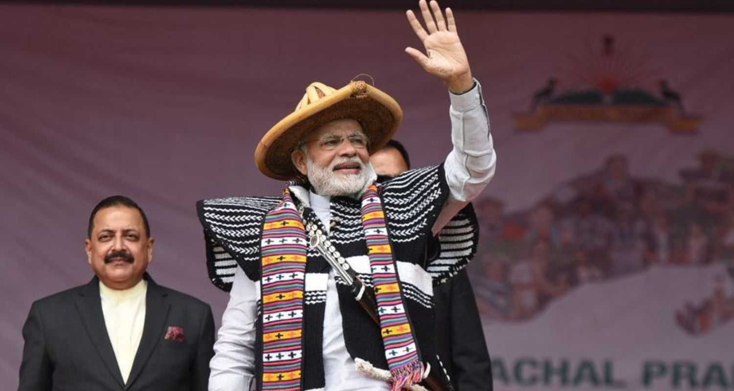 Prime Minister Narendra Modi during his visit in Arunachal Pradesh.