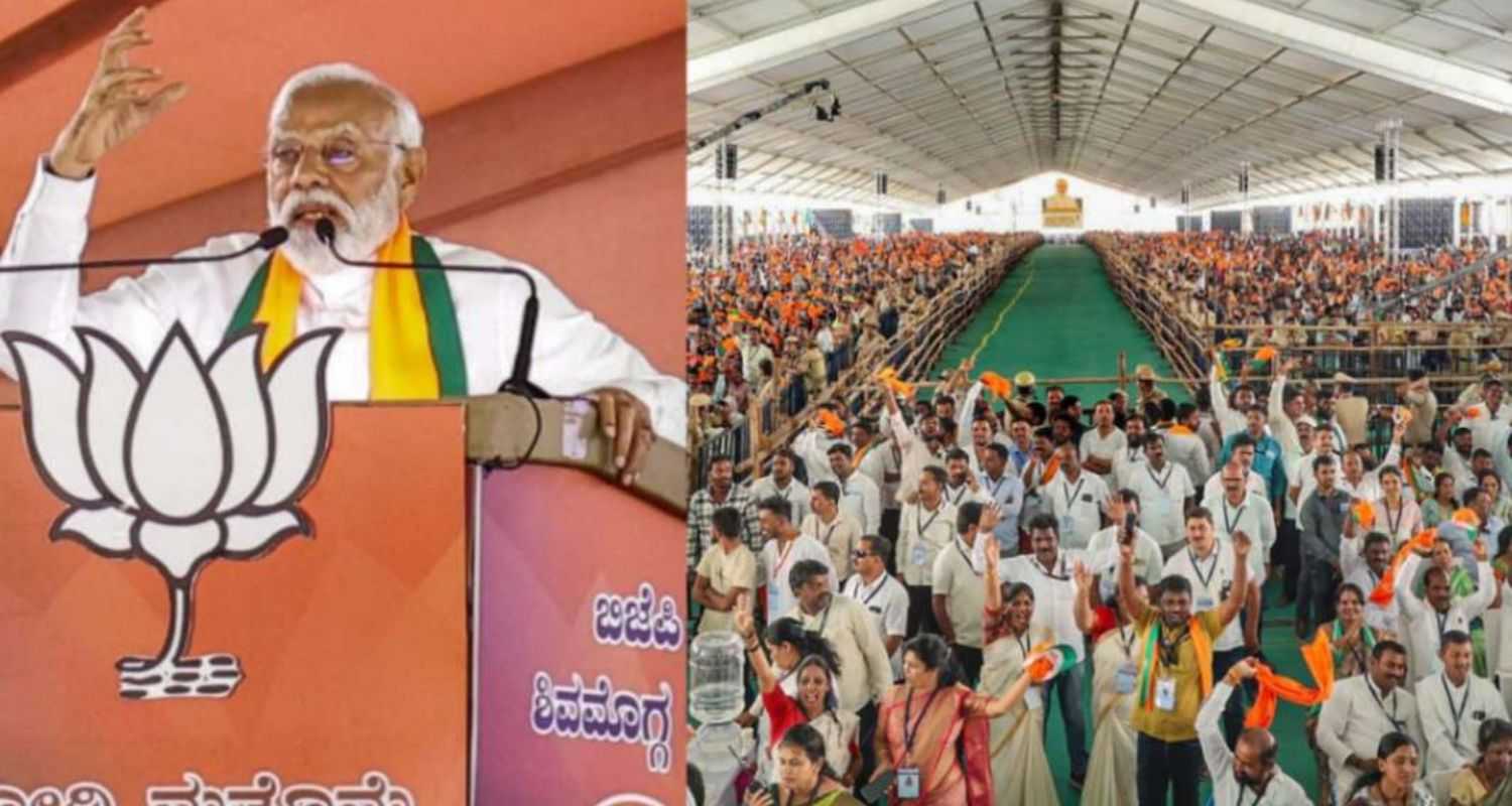 Prime Minister Narendra Modi in Shivamogga