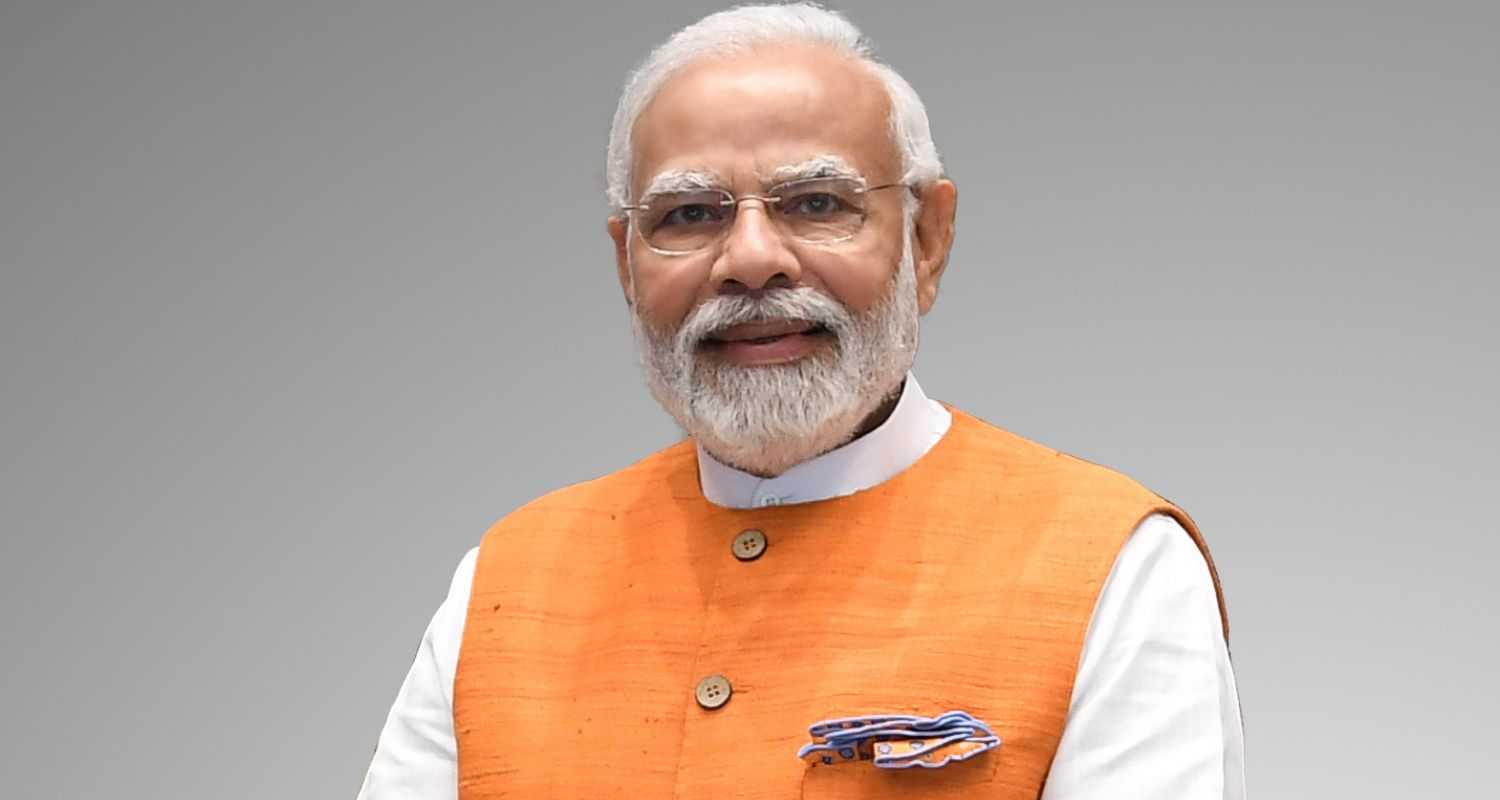 Prime Minister Narendra Modi smiles at the camera