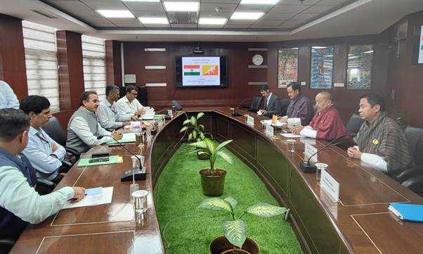 A delegation from the Royal Government of Bhutan, led by Mr. Gem Tshering, Minister of Energy and Natural Resources, met with Shri Kirti Vardhan Singh, Union Minister of State for Environment, Forest, and Climate Change, to discuss various environmental issues.