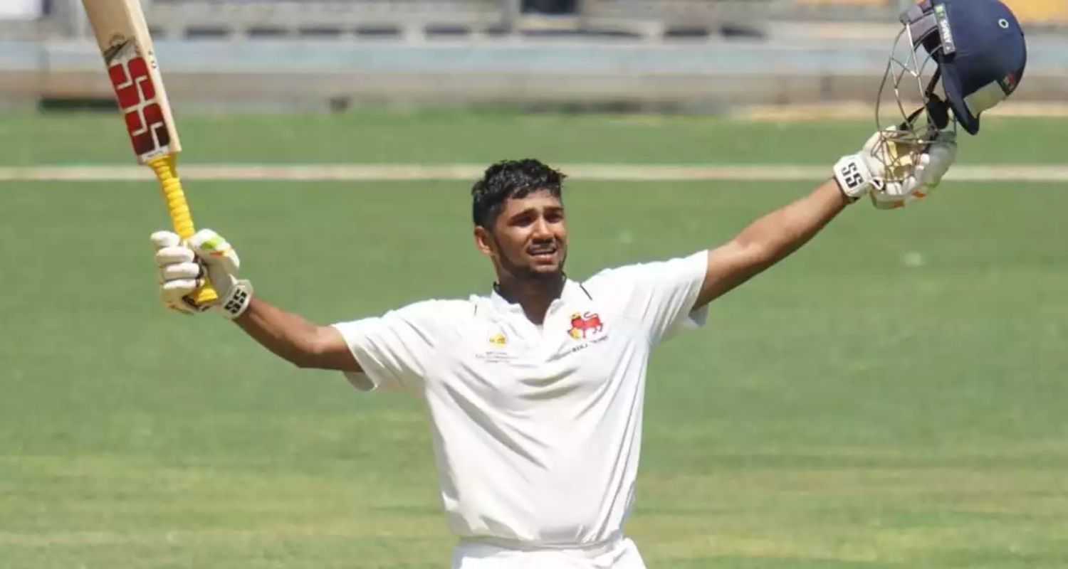 Musheer Khan during a domestic match.