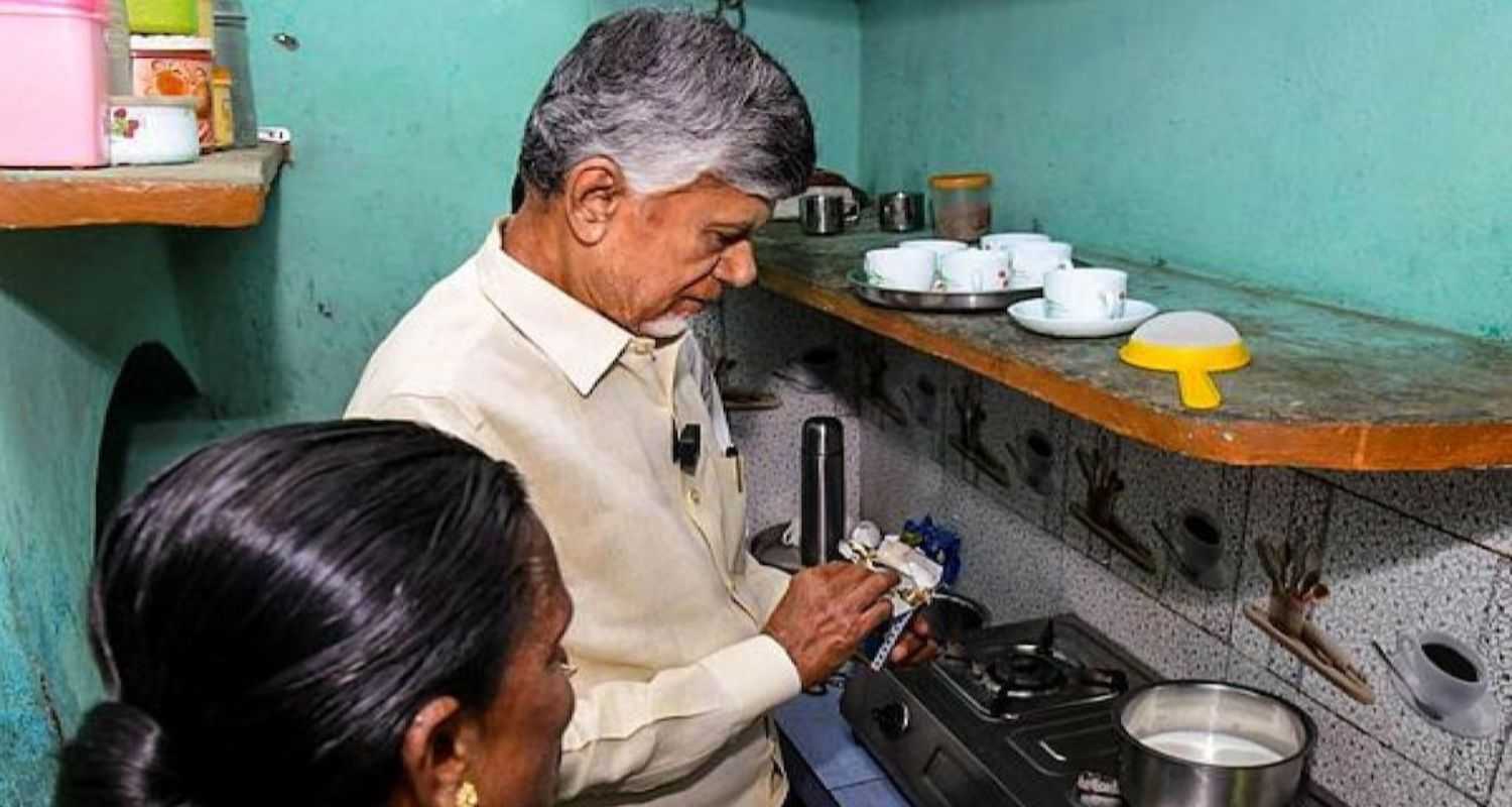 Andhra CM launches free cooking gas cylinder scheme 'Deepam - 2'
