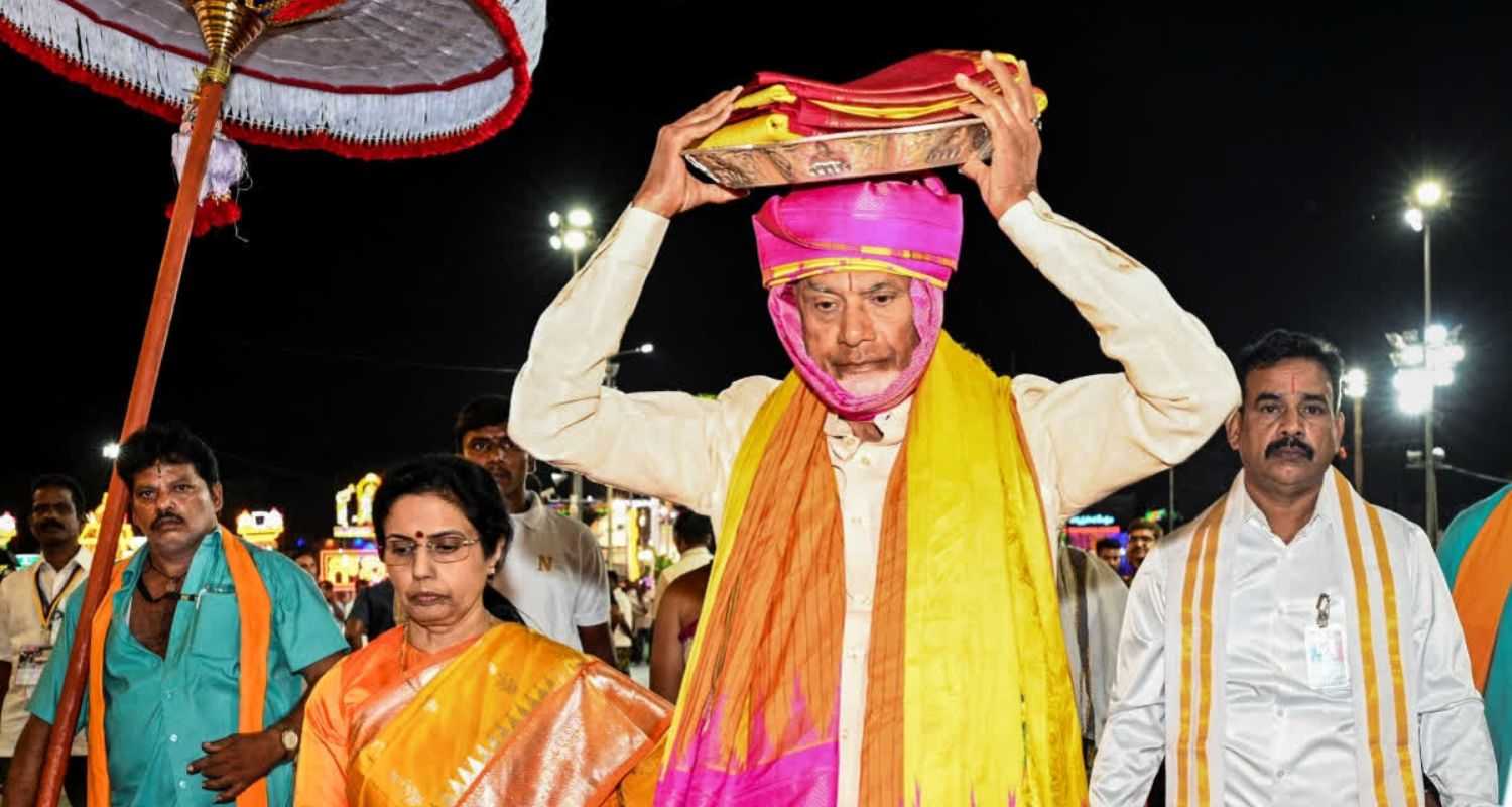 Naidu inaugurates central kitchen by TTD amid laddu row
