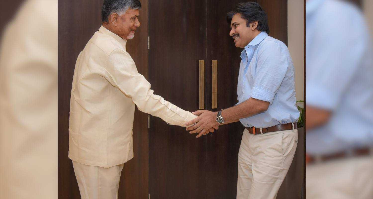 TDP Chief N Chandrababu Naidu and JSP Chief Pawan Kalyan.