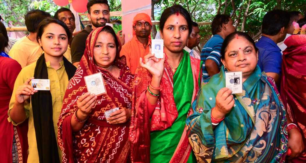 Glimpses from a polling booth in Odisha. 