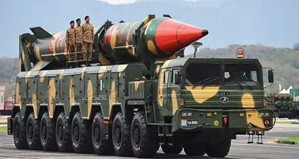 Pakistan’s Ghauri missile on display.