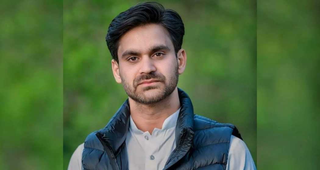 File photo of MLA-elect from the Pulwama assembly constituency and a youth leader of the People's Democratic Party (PDP) Waheed Parra. 