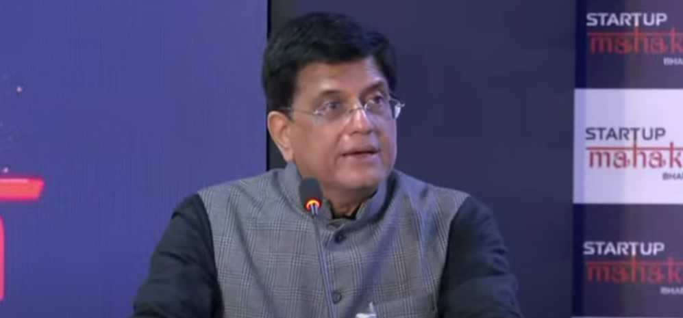 Piyush Goyal, Minister of Commerce and Industry, delivered the inaugural address at the curtain-raising ceremony of "Startup Mahakumbh."