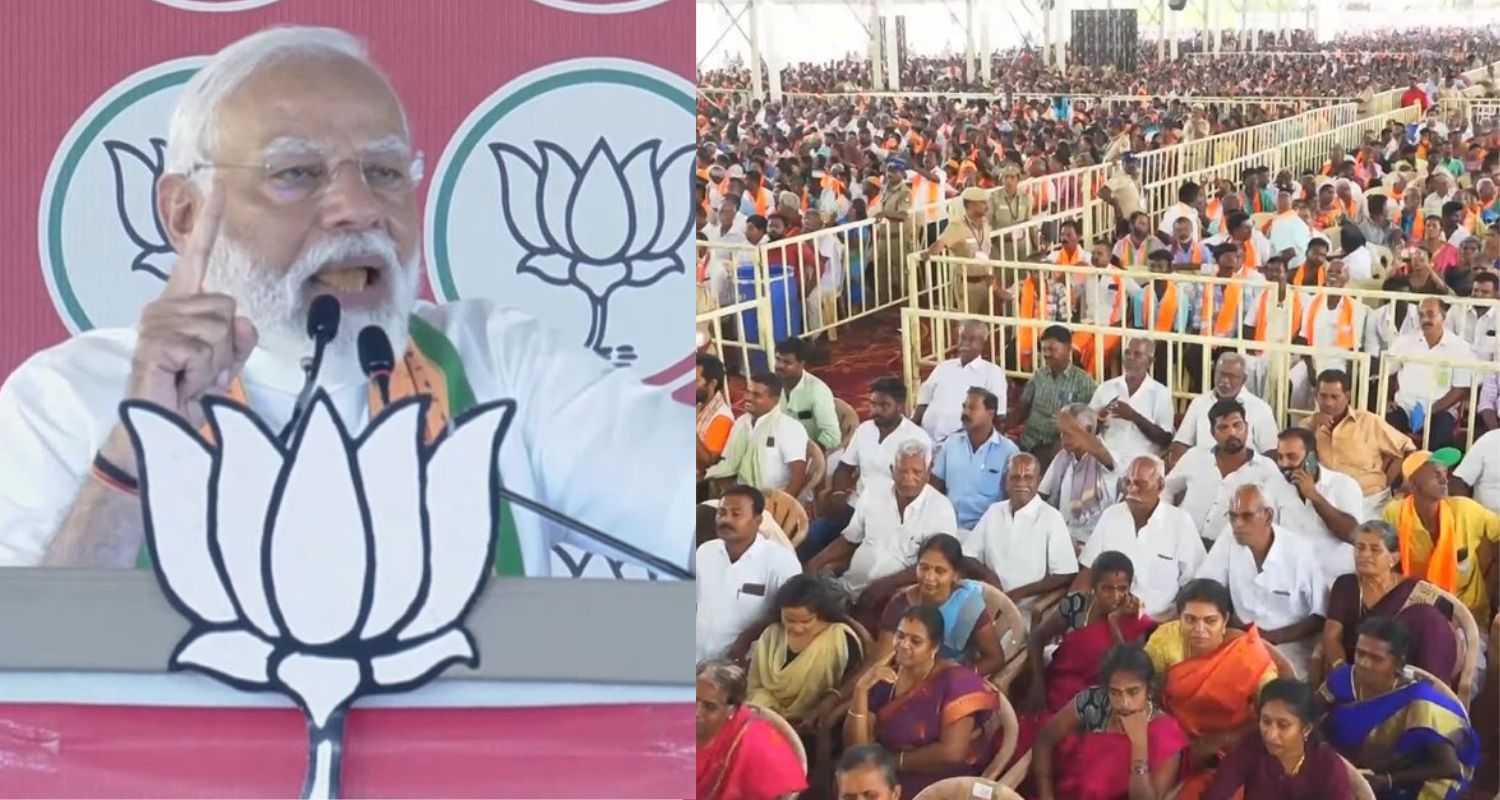 Prime Minister Narendra Modi in Tamil Nadu.