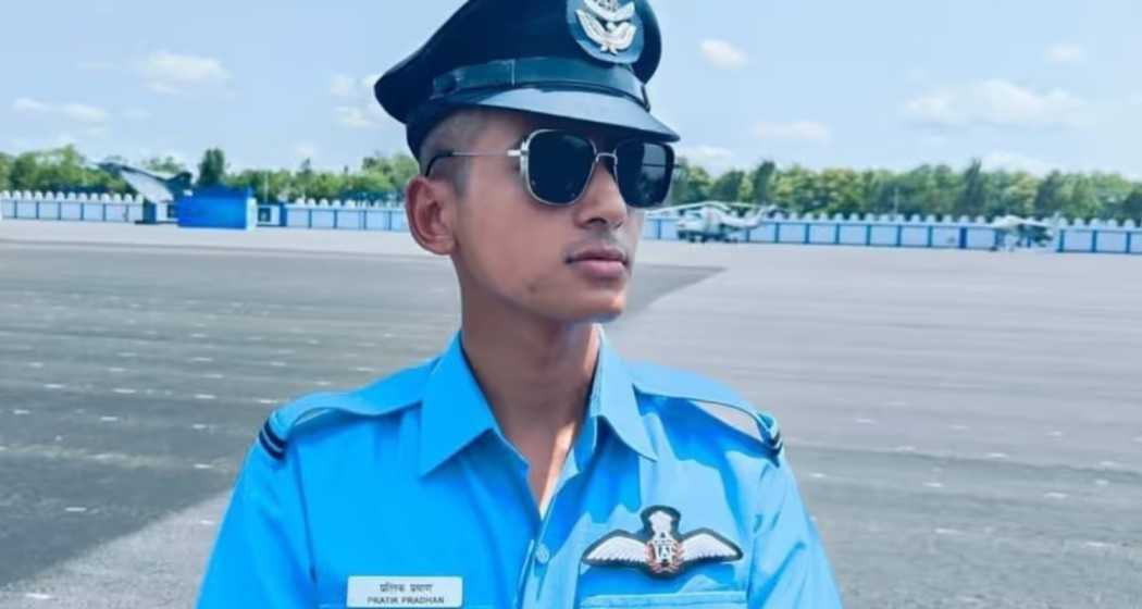 In pictures: Pratik Pradhan in his IAF uniform.