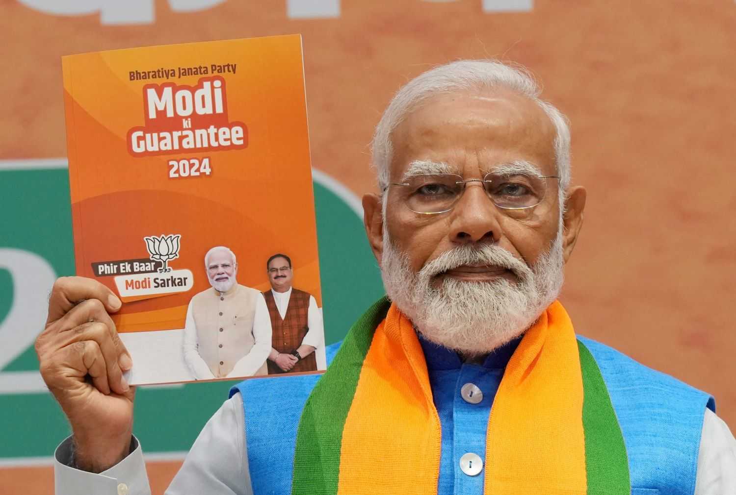 Titled Modi ki Guarantee, the BJP manifesto promises to focus on the implementation of the UCC and address the one nation, one poll issue.