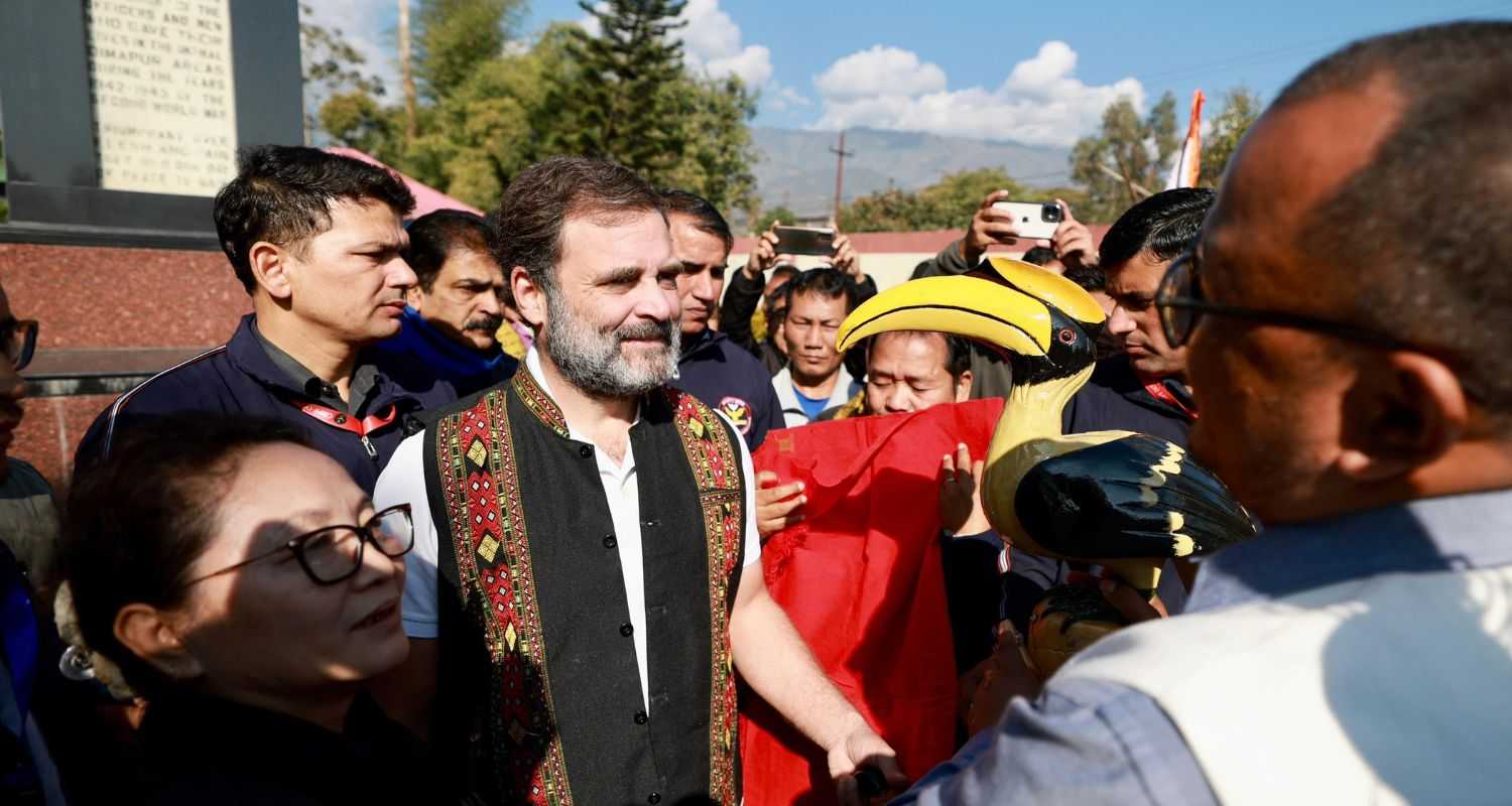 Several people, mostly women and children, had lined up along the yatra route and cheered Rahul Gandhi's name as he interacted with the locals.