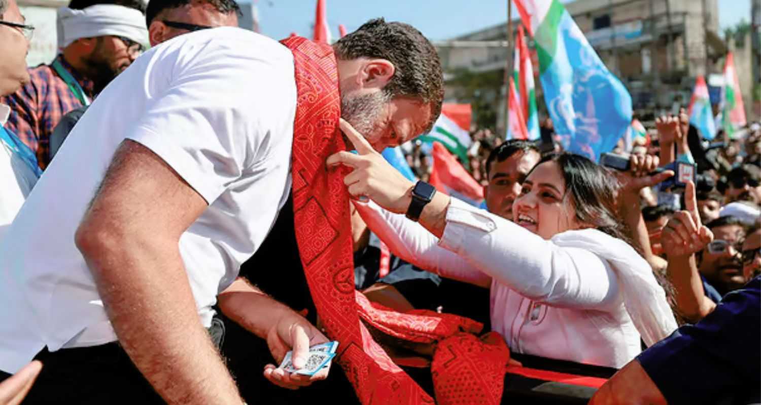 Congress MP Rahul Gandhi in Gujarat.