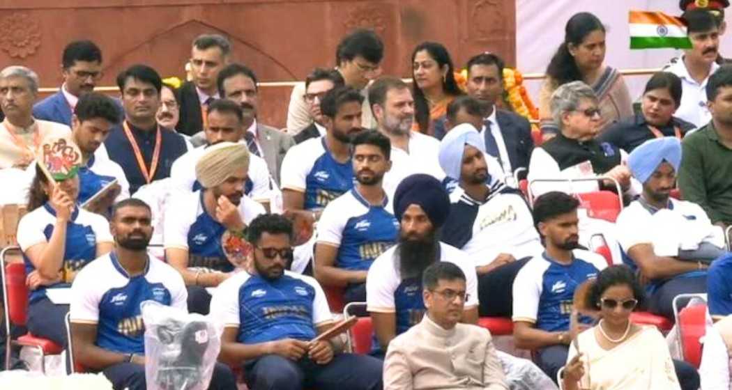 Rahul Gandhi joins Independence Day celebrations at Red Fort, marking the return of a Leader of the Opposition after a decade.