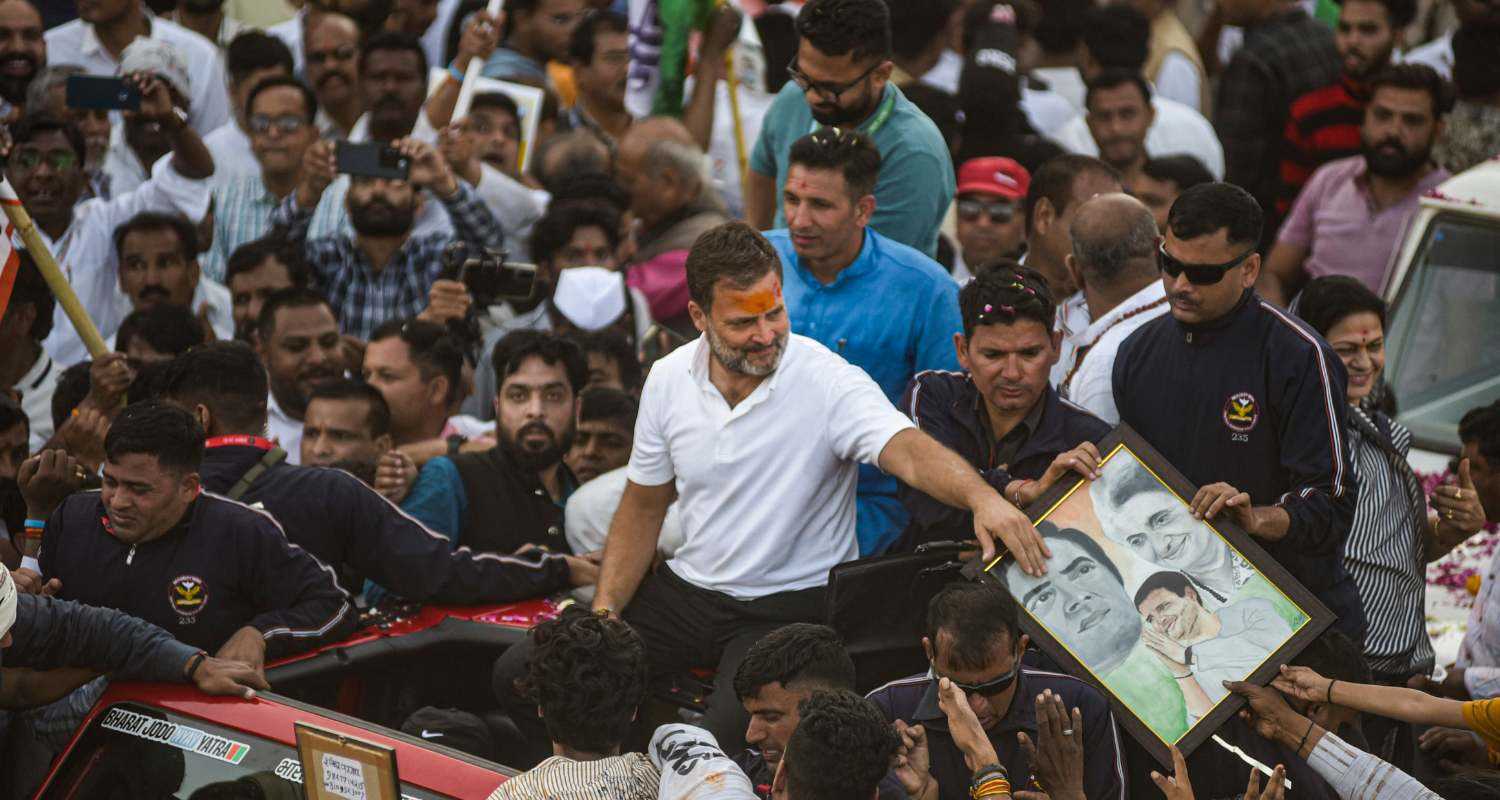 Rahul Gandhi during 'Bharat Jodo Nyay Yatra'. 