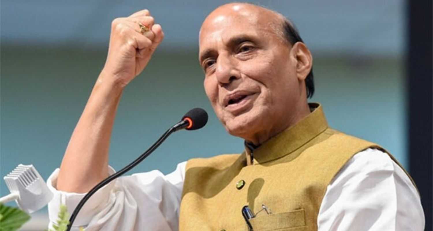 Image of Defence Minister Rajnath Singh. 