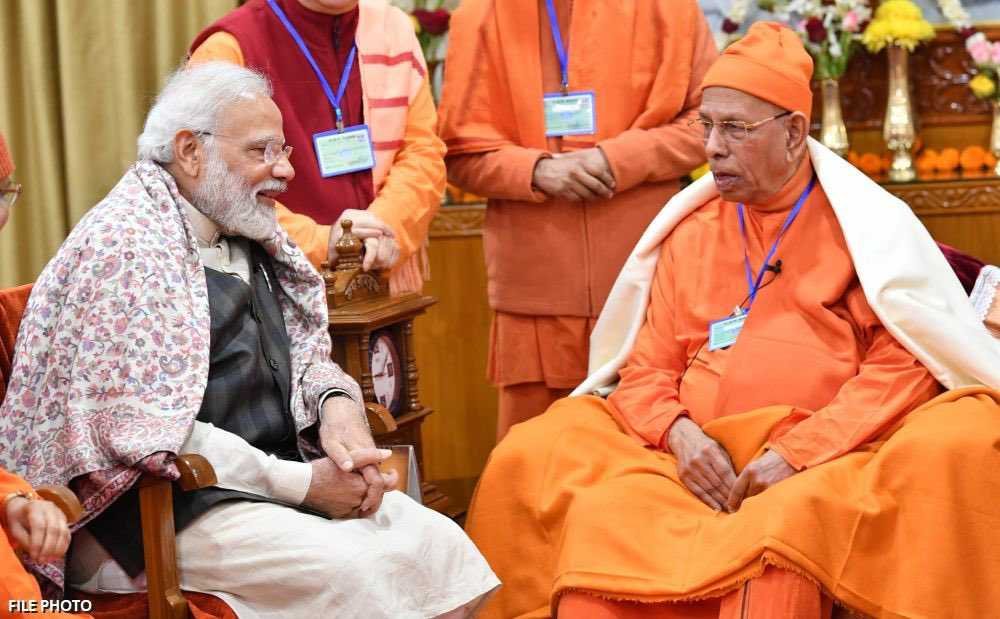 Monks at Ramakrishna Mission. 