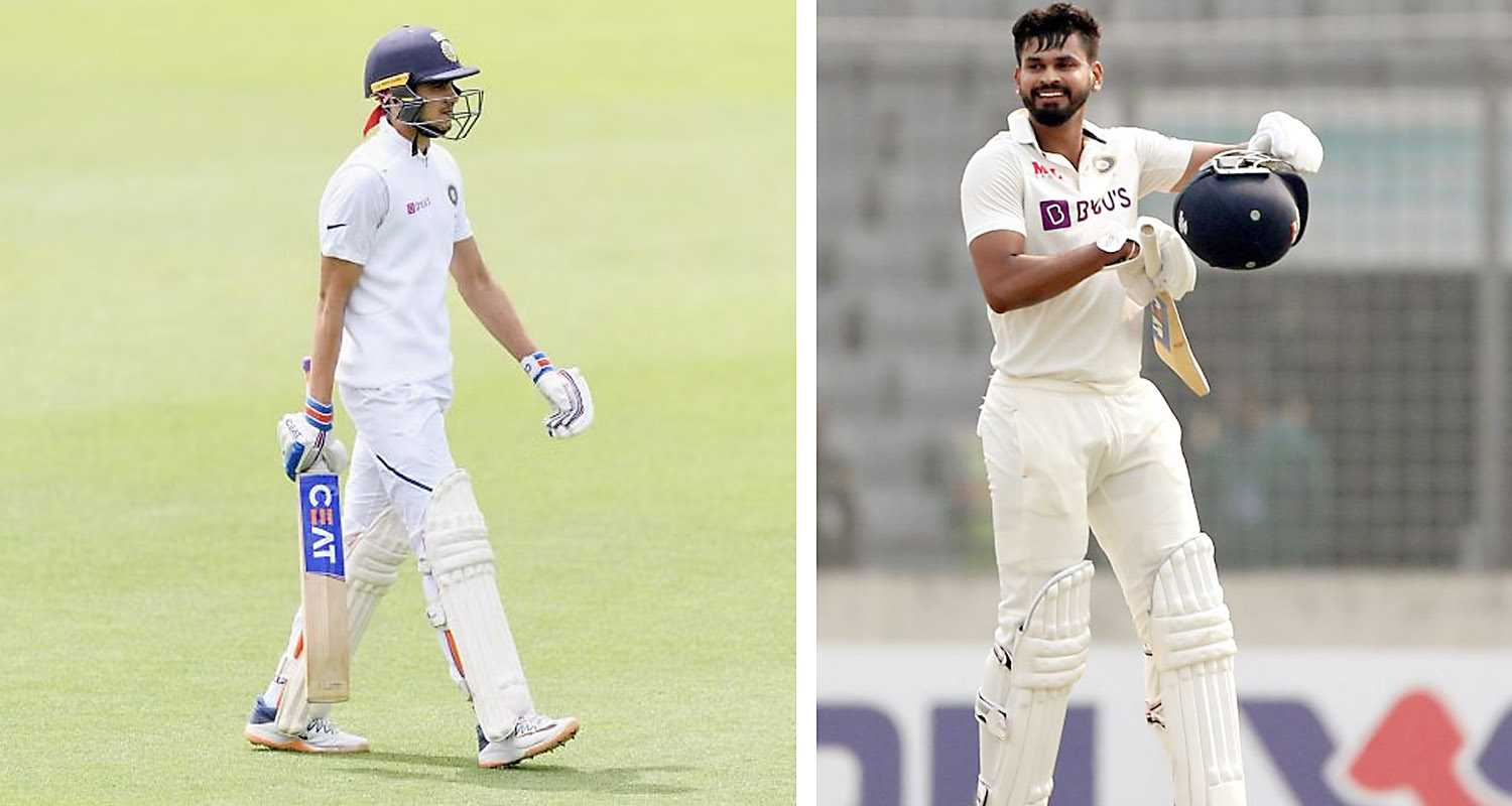 Indian Test cricketer Shubman Gill and Shreyas Iyer 2nd Test against England