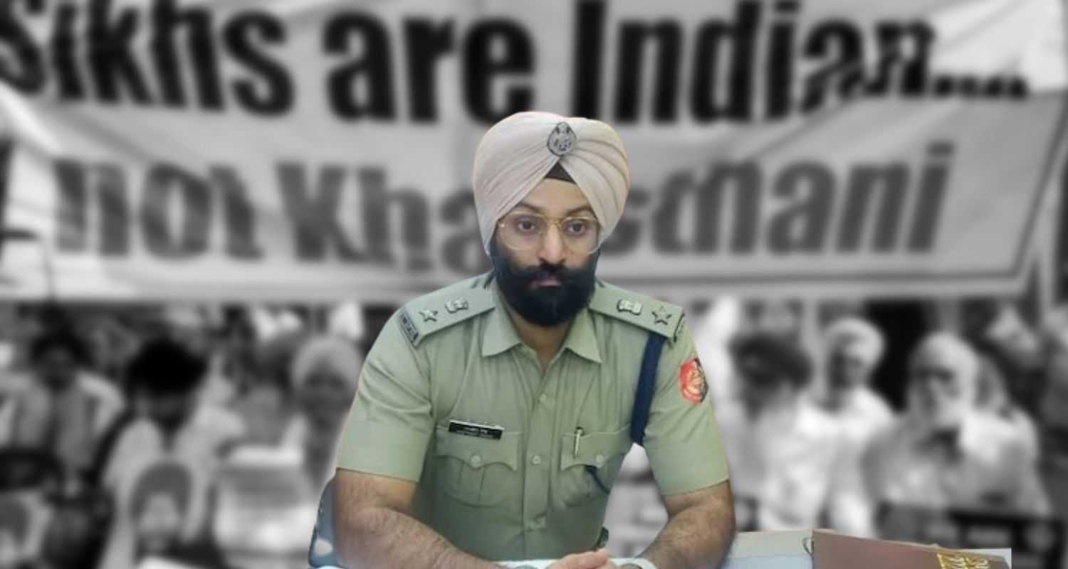 IPS officer Jaspreet Singh in his office