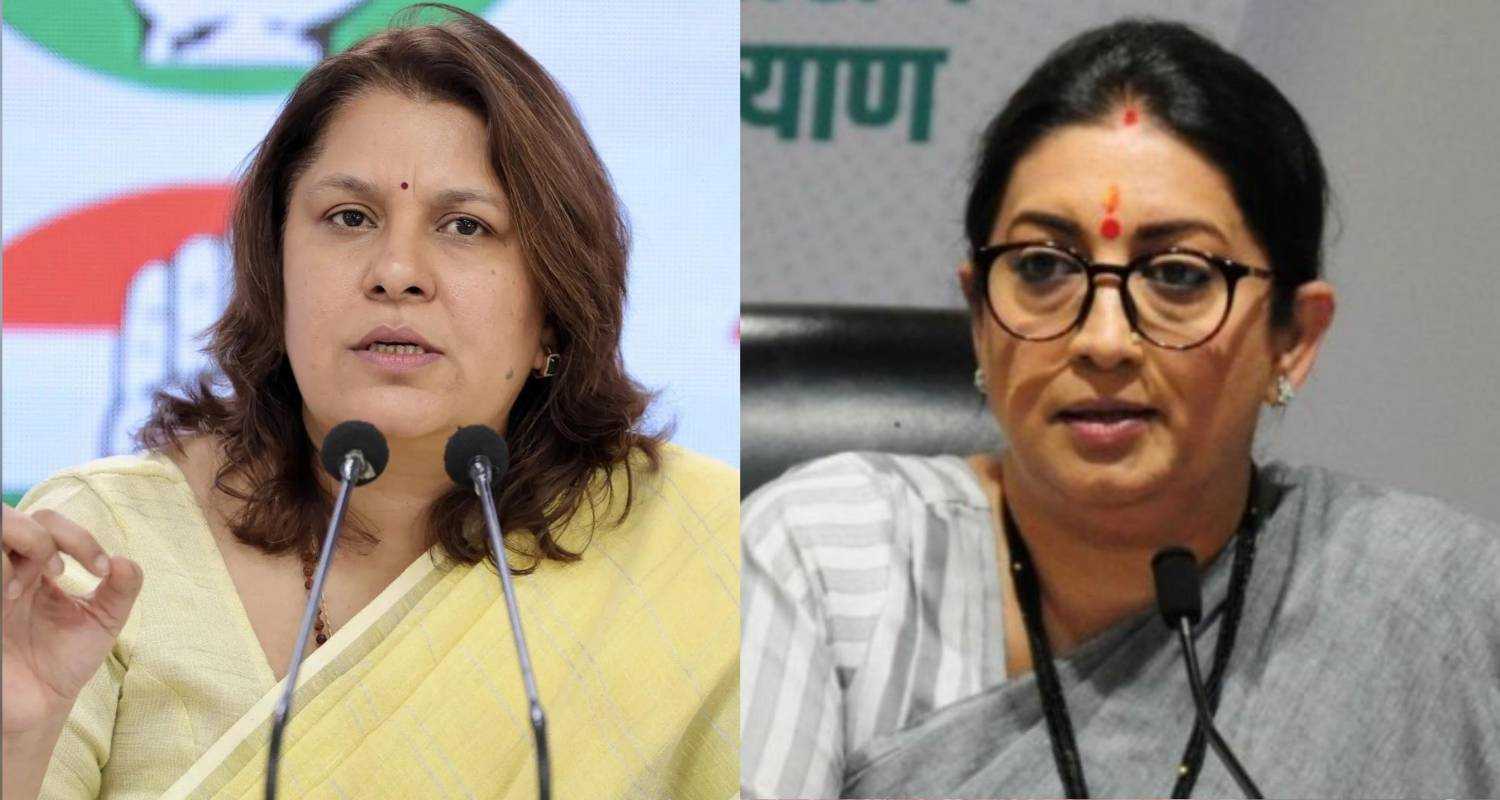 Supriya Shrinate and Smriti Irani.