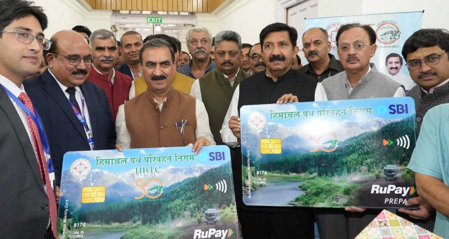 Himachal CM Sukhvinder Singh Sukhu launches the mobility card.