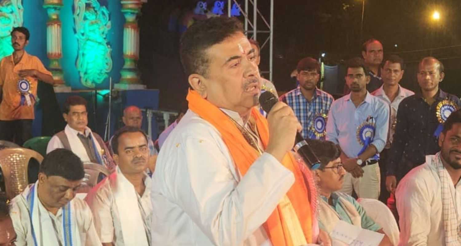 BJP leader Suvendu Adhikari slams Mamata for not going to Sandeshkhali.