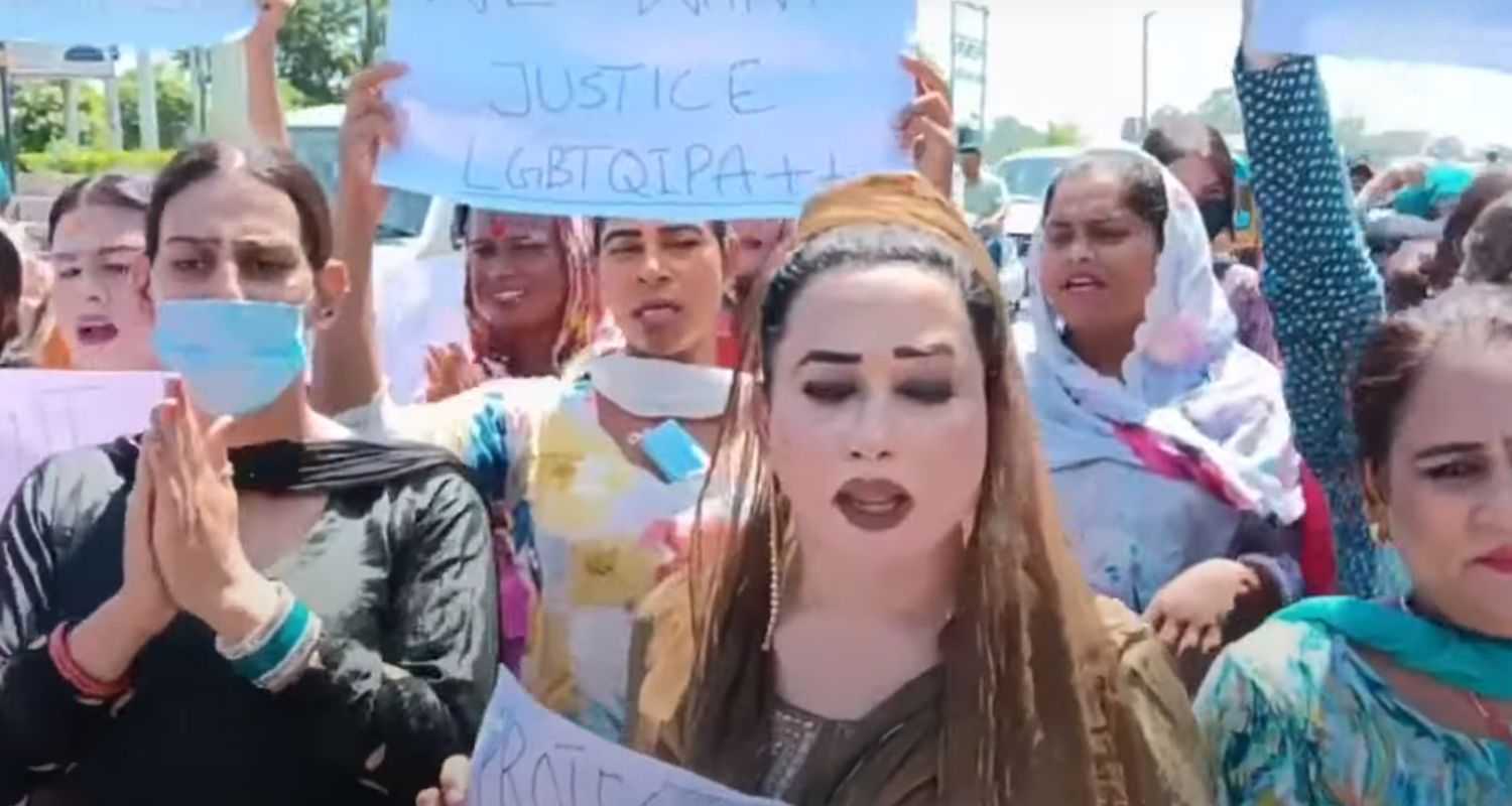 Transgender rally in Jammu.