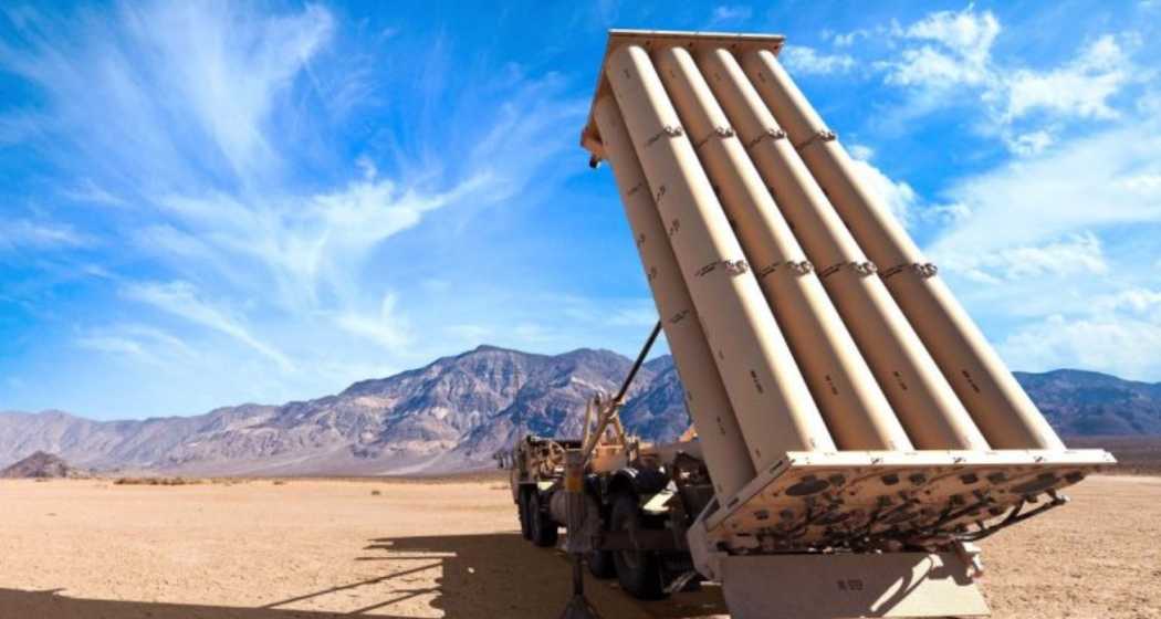  The Terminal High Altitude Area Defence (THAAD) launcher.