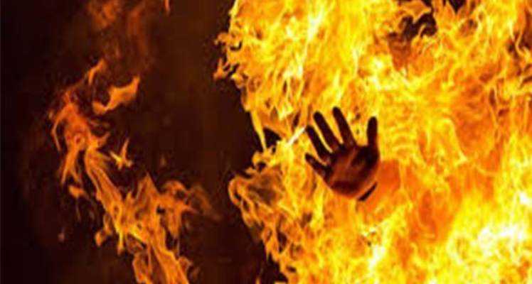 Representative Image of a person setting ablaze. 