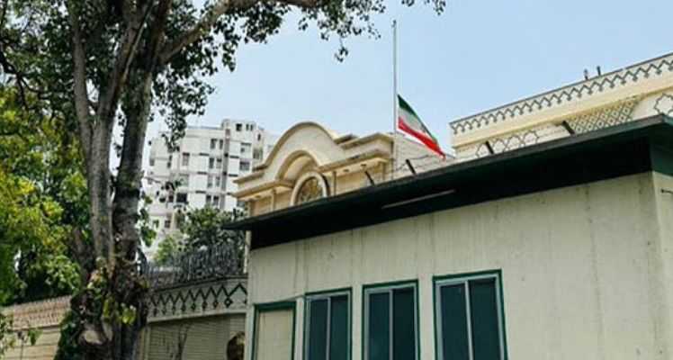 The Iranian Embassy in New Delhi has lowered its flag to half-mast in mourning after a helicopter crash claimed the lives of Iranian President Ebrahim Raisi, Foreign Minister Hossein Amir Abdollahian, and other high-ranking officials.