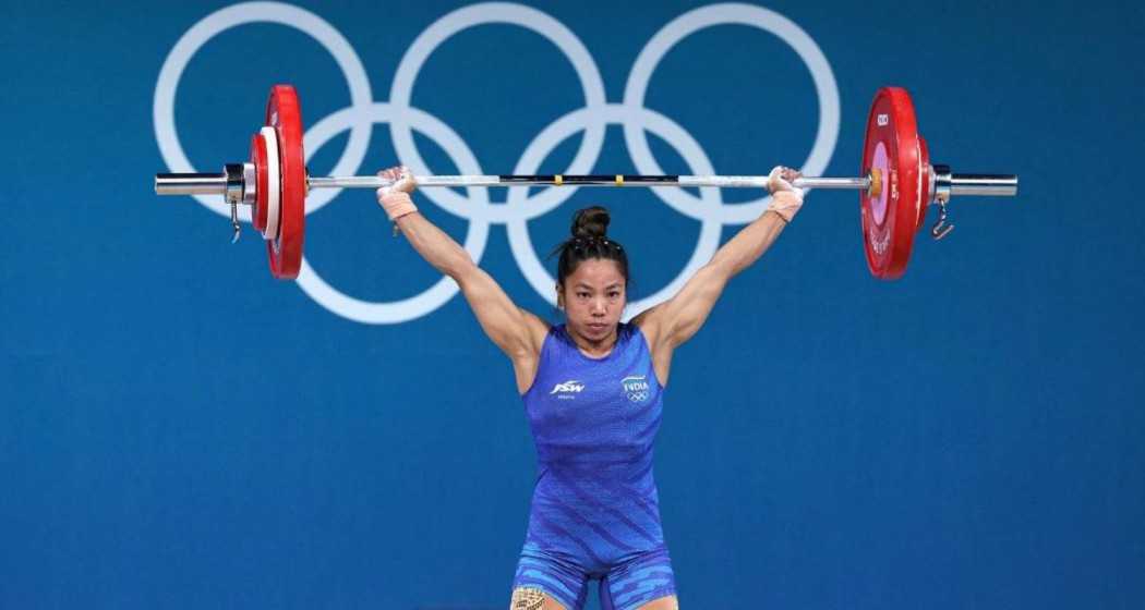 Mirabai Chanu's bid for a second consecutive Olympic medal ended in heartbreak.