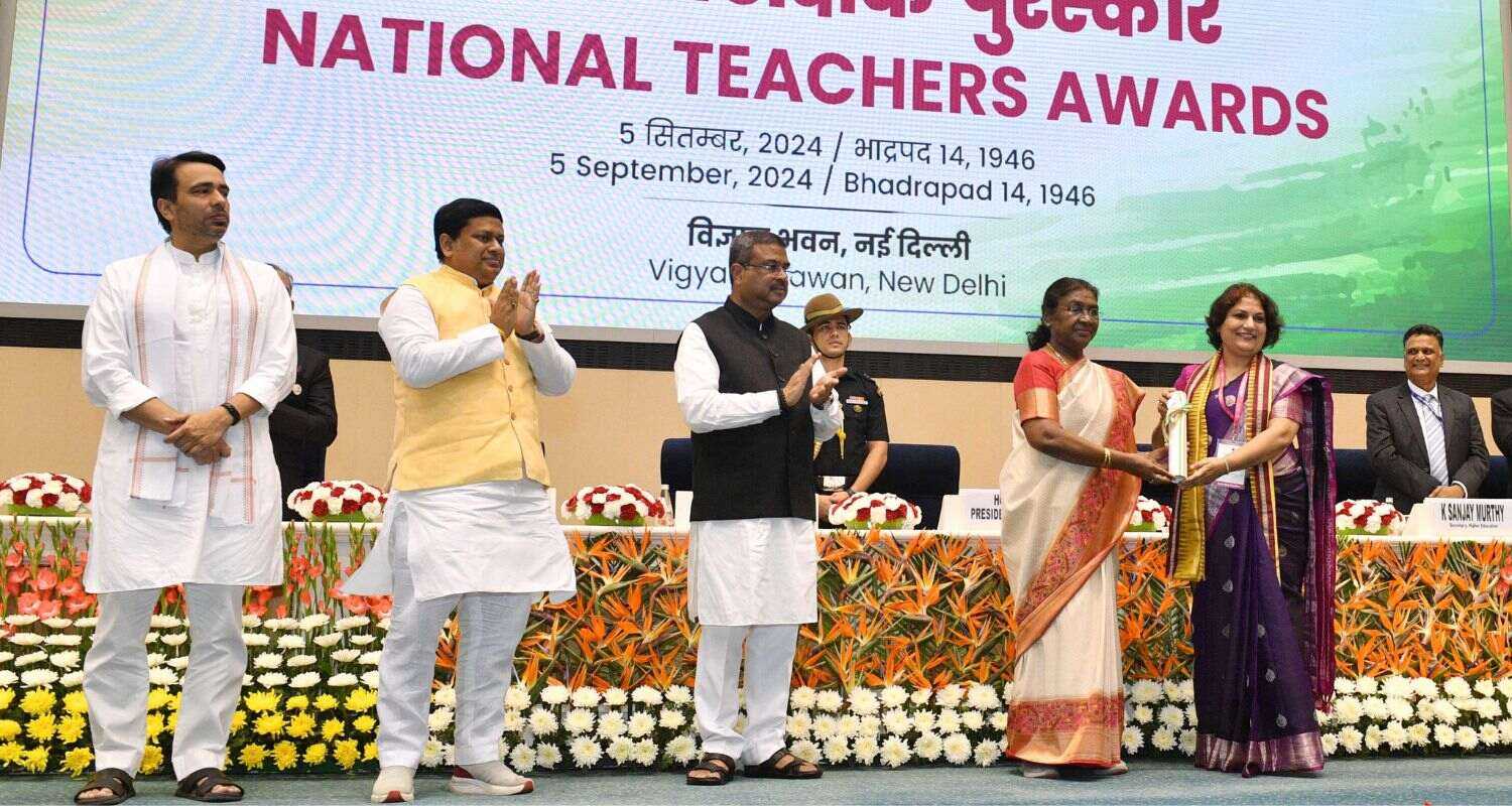 President Droupadi Murmu Confers National Teachers’ Award 2024 To 82 Selected Teachers, Today.