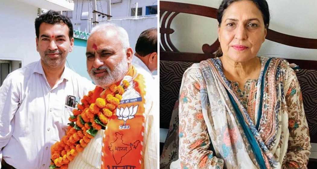 From left to right: BJP Candidate Jagmohan Anand and Congress Candidate Sumita Virk. File Photo. 