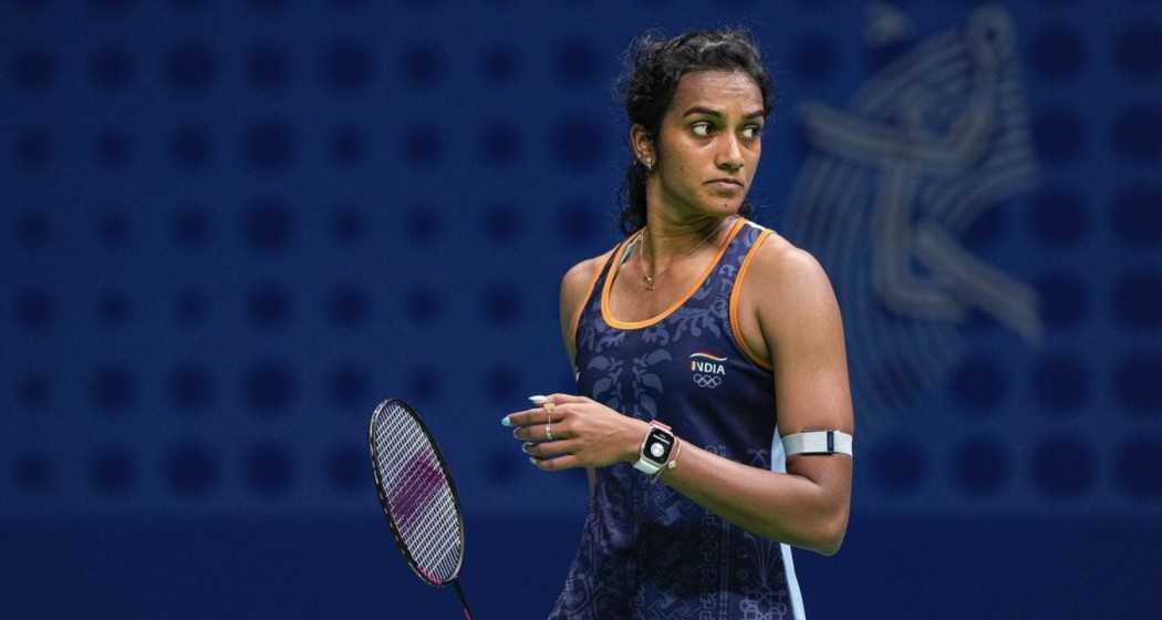 India’s PV Sindhu in the Women's Singles quarterfinal badminton in Hangzhou, China. File Photo. 