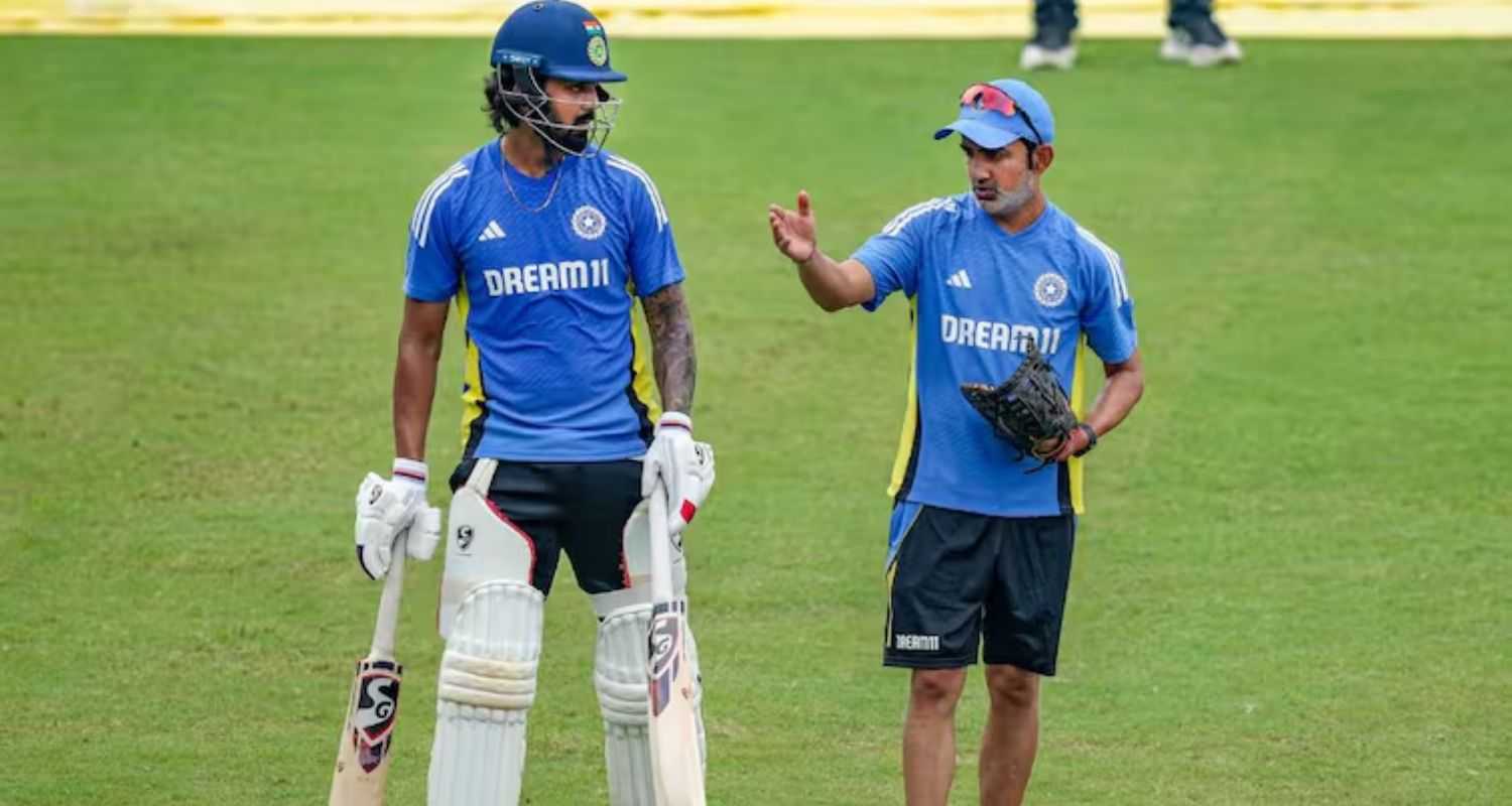 KL Rahul and Gautam Gambhir. 