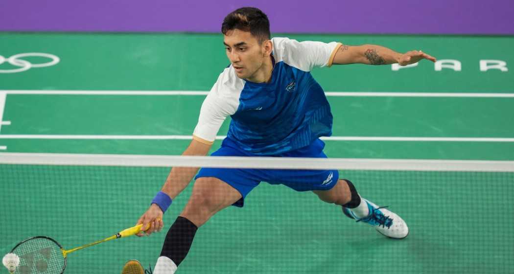 India's Lakshya Sen returns to Indonesia's Jonatan Christie during the men's singles group play stage badminton match at the 2024 Summer Olympics, in Paris, France, Wednesday, July 31, 2024.