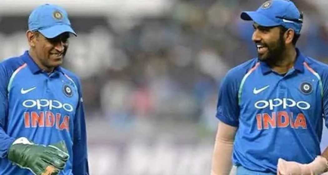 MS Dhoni and Rohit Sharma.