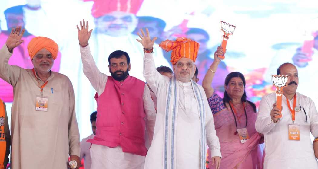 Amit Shah in Tohana and Jagadhri in Haryana for upcoming assembly polls. Image taken from X. 