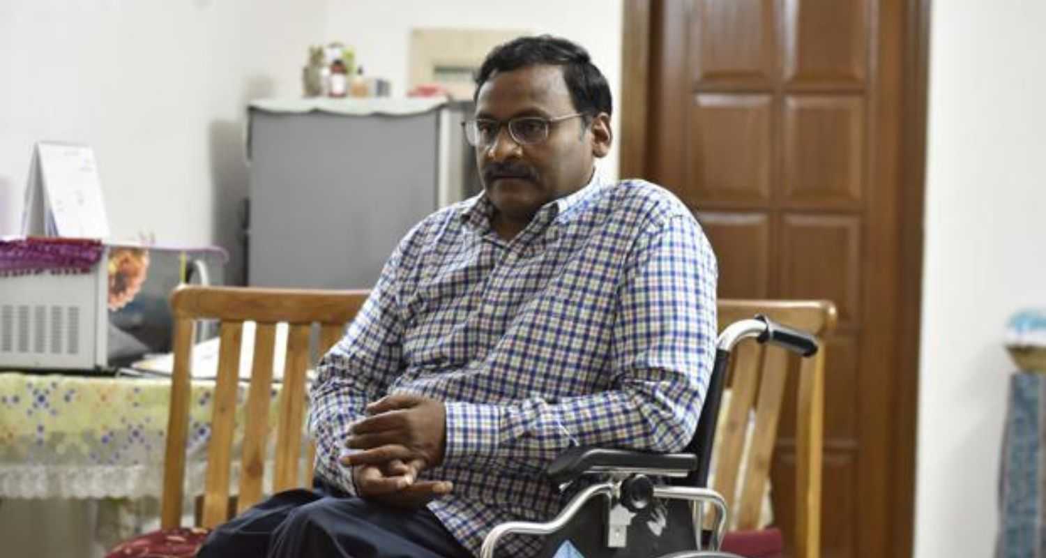 Delhi university Prof G N Saibaba. Image X.