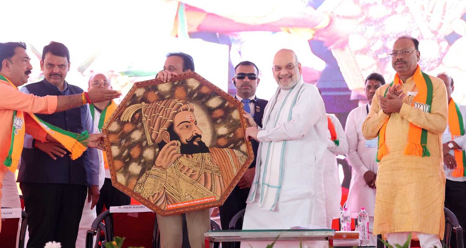 Union Home Minister Amit Shah in Maharashtra. Image X.