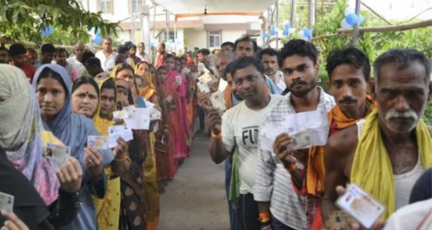 West Bengal vote share is less than 2019.