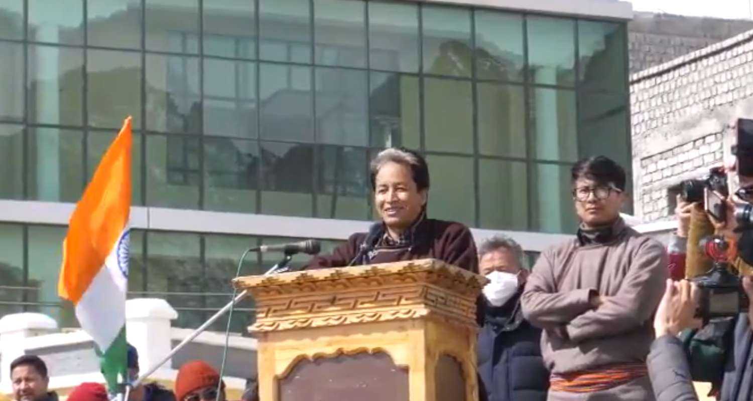 Sonam Wangchuck in Ladakh.