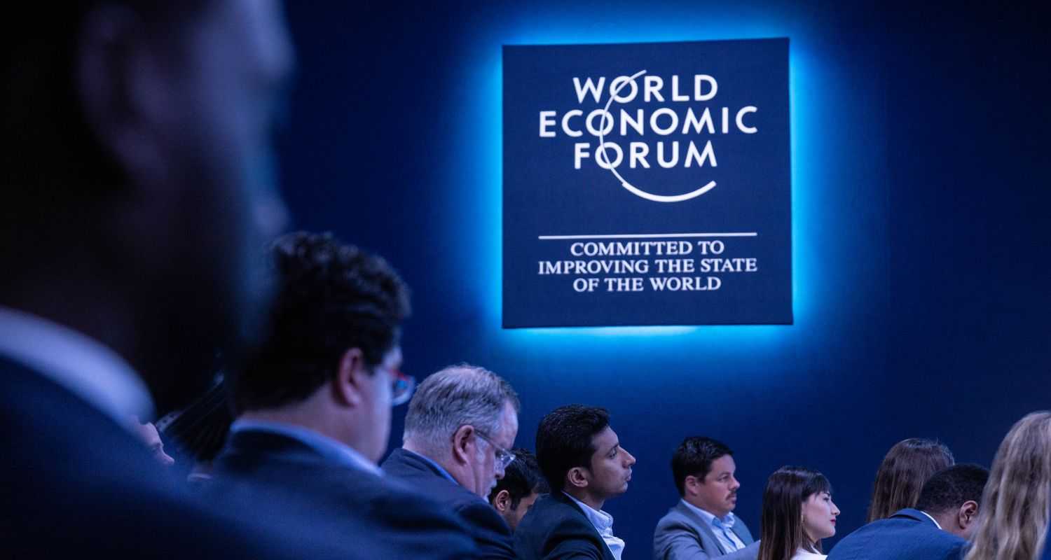 The World Economic Forum. Image from the Davos Summit.