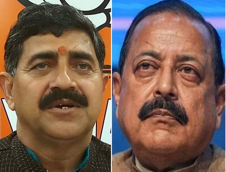 Jugal Kishore Sharma's vote share in the Jammu constituency dropped 5 per cent from 58.02 per cent to 53.46 per cent, and Jitendra Singh's vote share in Udhampur decreased nearly 10 per cent from 61.38 per cent in 2019 to 51.28 per cent, ECI data shows