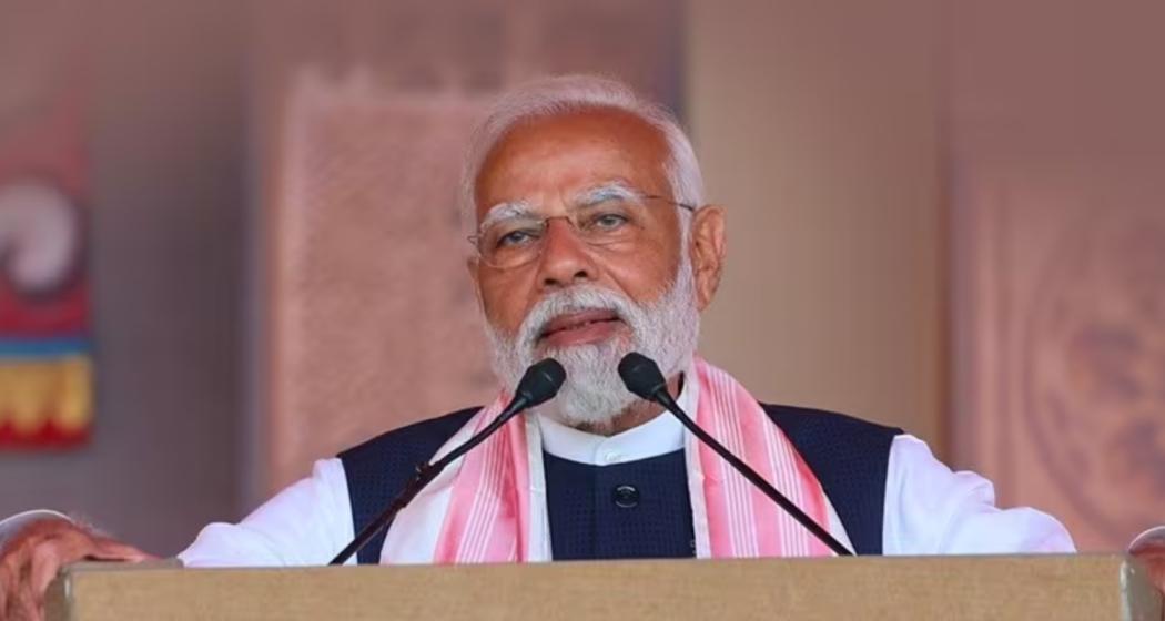 A file photo of Prime Minister Narendra Modi addressing a gathering.  