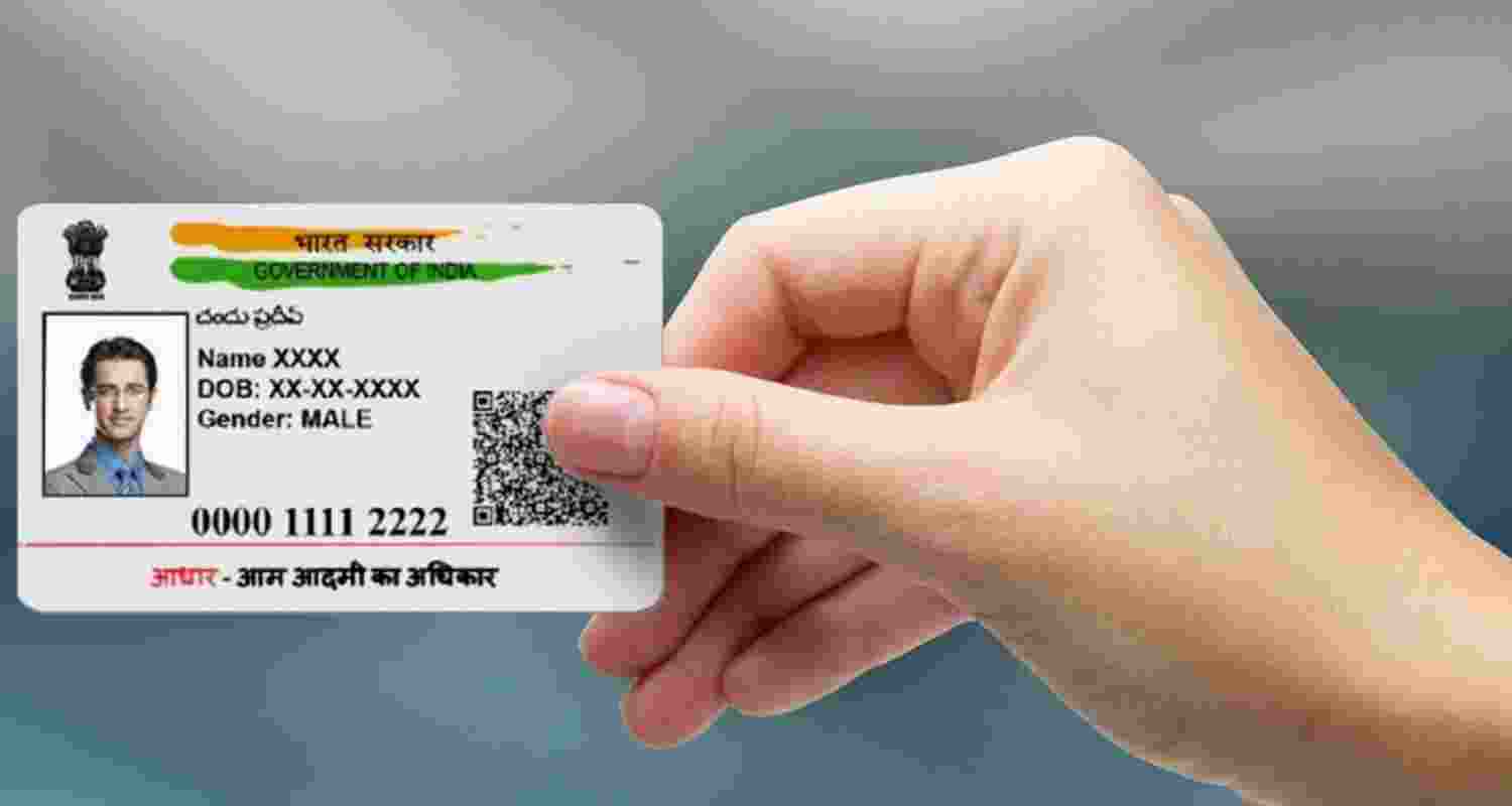 Aadhar card. Representational Image.