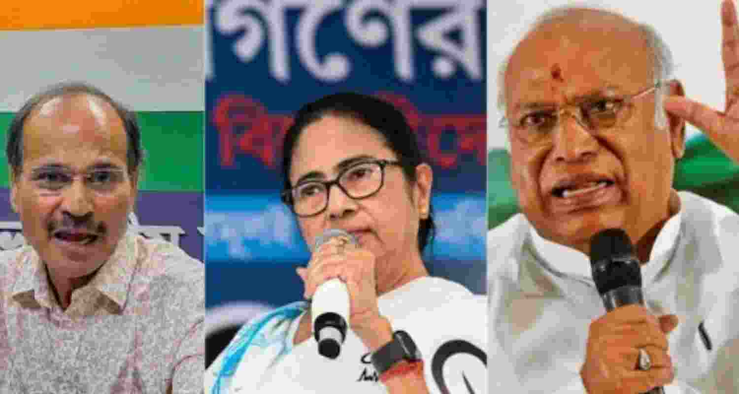 Adhir Chowdhury and Mallikarjun Kharge have different opinion on CM Mamata Banerjee
