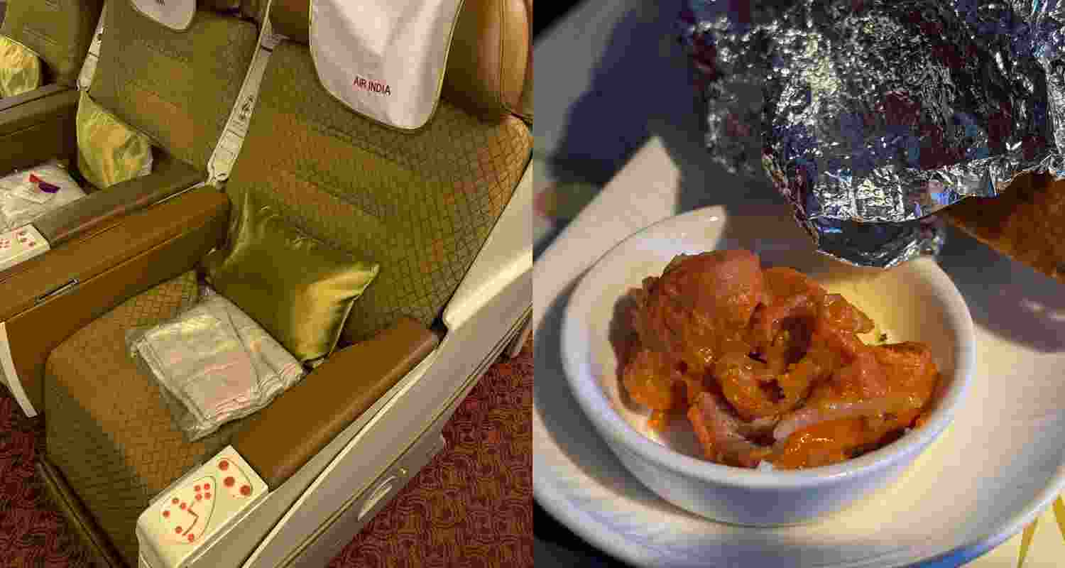 Uncooked food, dirty seats: Air India's business class 'nightmare'